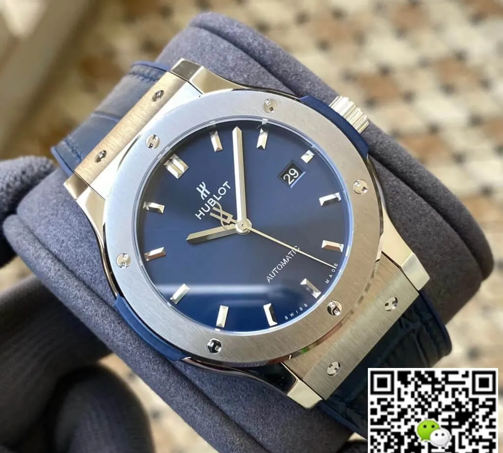 Hublot Classic Fusion 542.NX.7170.LR 42MM APS Factory 1:1 Best Edition Replica Watch Blue Strap